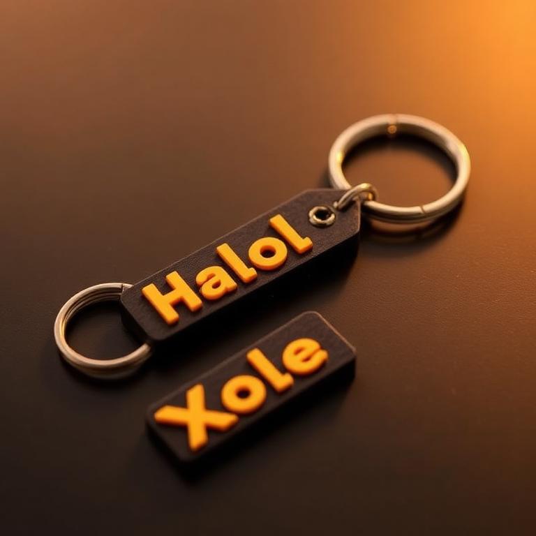 Publicação com chaveiros personalizados impressos em 3D