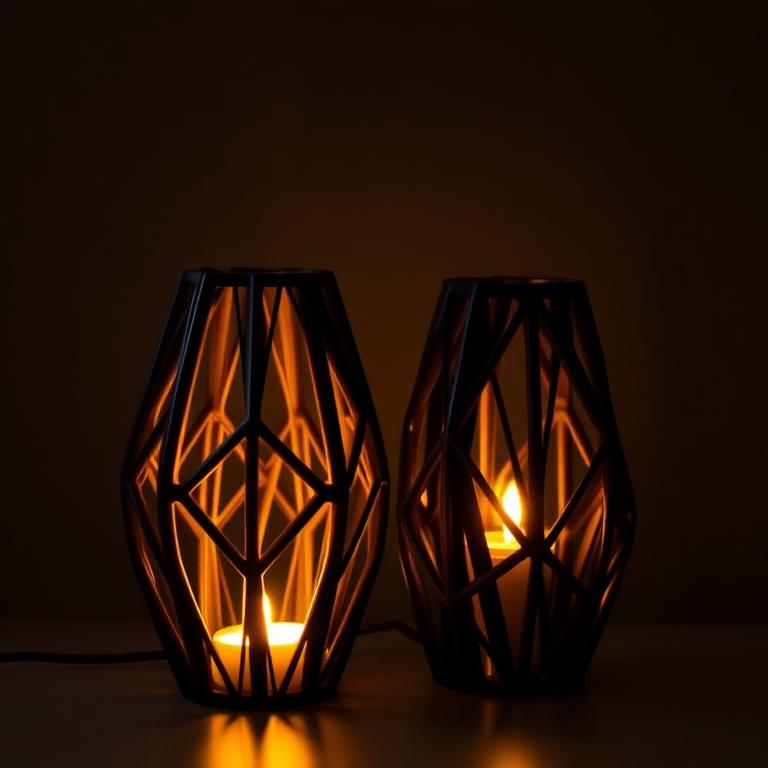 Publicação com luminária decorativa impressa em 3D